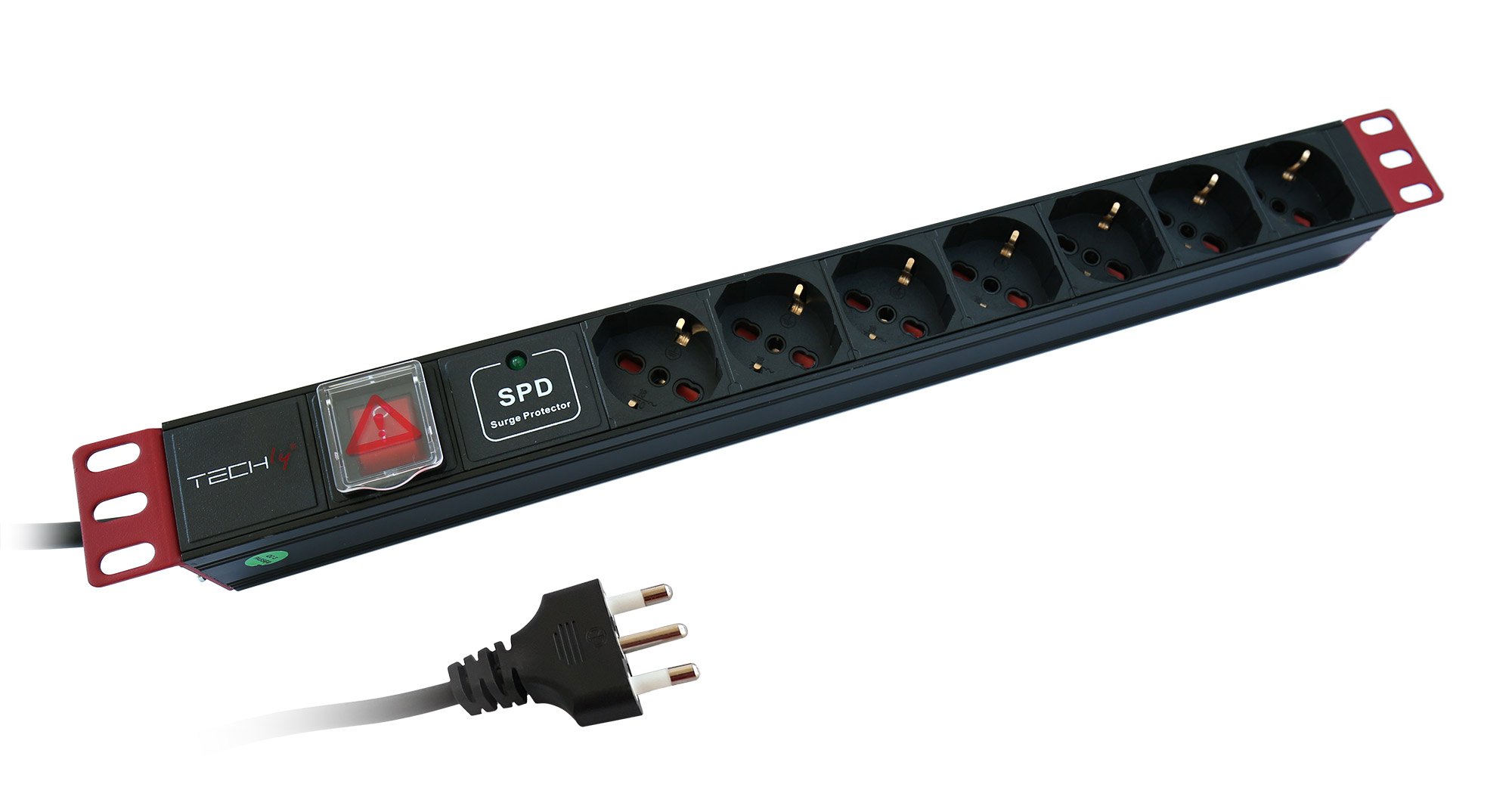 Multipresa da Rack 19'' 7 Posti con limitatore da sovratensioni TECHLY PROFESSIONAL