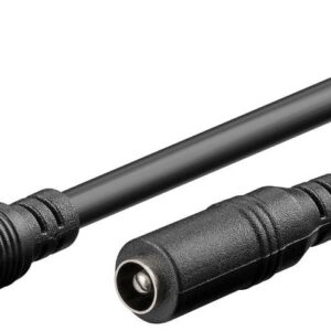 Cavo Prolunga di Alimentazione DC 2.5 mm 3m Nero GOOBAY