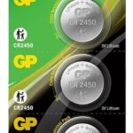 Blister 5 Batterie Litio a Bottone CR2450 GP BATTERIES