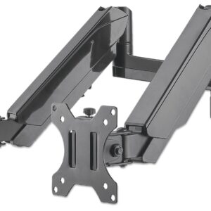 Staffa a Muro con Molla a Gas per due Monitor 17-32'' MANHATTAN
