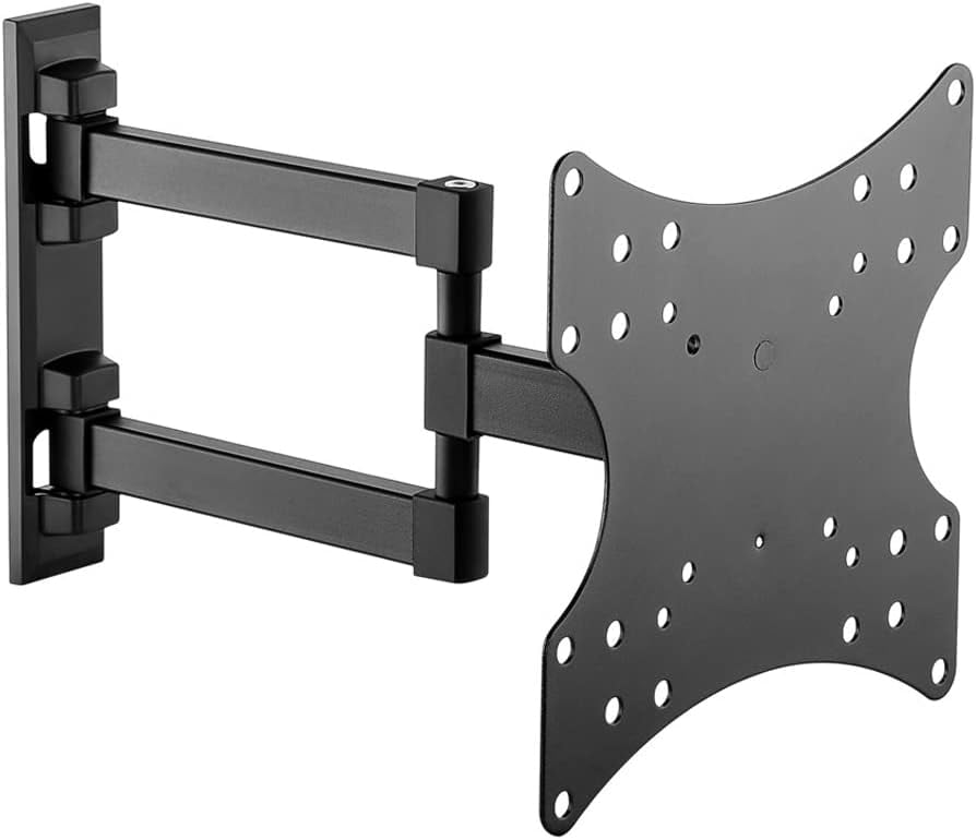 Supporto a Muro per TV LED LCD 23-42'' Inclinabile 3 Snodi Nero TECHLY