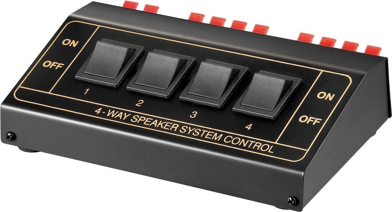 Speaker Switch fino a 4 Diffusori Audio Nero GOOBAY