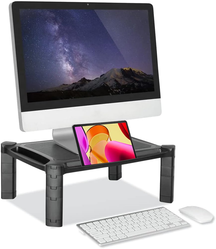 Supporto da Scrivania Monitor Notebook Laptop con Altezza Regolabile TECHLY