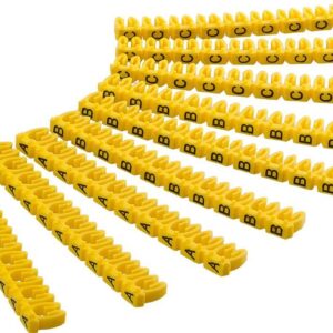 Segnacavo Giallo con lettere ''A-C'' per cavi da 4.0mmq GOOBAY