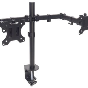 Supporto da Scrivania per 2 Monitor 13-32'' con Morsetto MANHATTAN