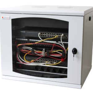 Armadio Rack 19'' a muro 16 unità sezione unica prof. 500mm Grigio TECHLY PROFESSIONAL