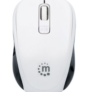 Mouse Dual-Mode Bluetooth e Wireless 2.4 GHz Bianco MANHATTAN