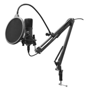 Microfono da Gioco / Podcast con Stand DSM-01 Zonis WHITE SHARK