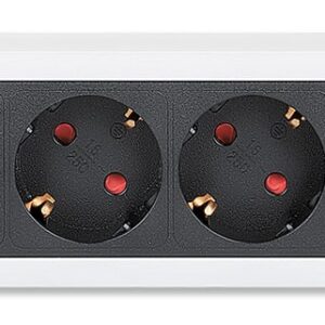 Multipresa per Rack 19'' 7 posti Spina Schuko Angolata 1U INTELLINET