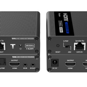 Amplificatore Extender HDMI 4K fino a 70m su Cavo Cat.6/6A/7 punto-punto TECHLY