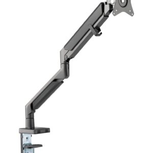 Supporto da Scrivania per Monitor LED 17-32'' con Molla a Gas Nero TECHLY