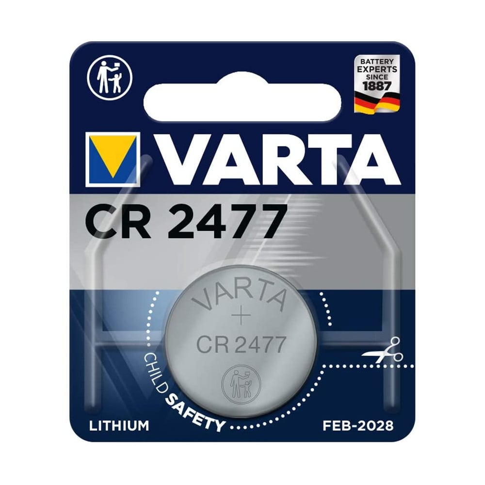 Blister 1 Batteria 3V Litio CR 2477 VARTA