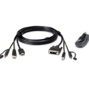 Kit cavo KVM di sicurezza USB da HDMI a DVI-D da 1,8m, 2L-7D02DHX2 ATEN