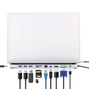 Docking Station USB-C&trade; 11-in-1 triplo monitor con MST MANHATTAN