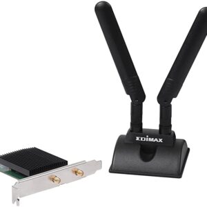 Adattatore WiFi AX3000 Scheda plug-in WLAN PCI Express 3000 MBit/s Bluetooth 5.0, EW-7833AXP EDIMAX
