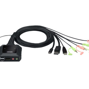 Switch KVM Cablato Ibrido DisplayPort USB-C™ a 2 porte, CS52DP ATEN