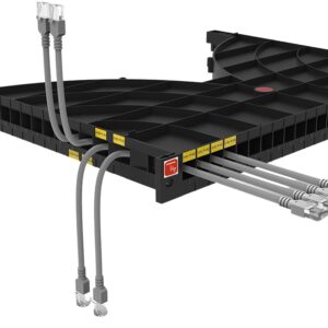 Mensola Gestione Cavi su Rack 19'' 24 Porte P.800 mm TECHLY PROFESSIONAL
