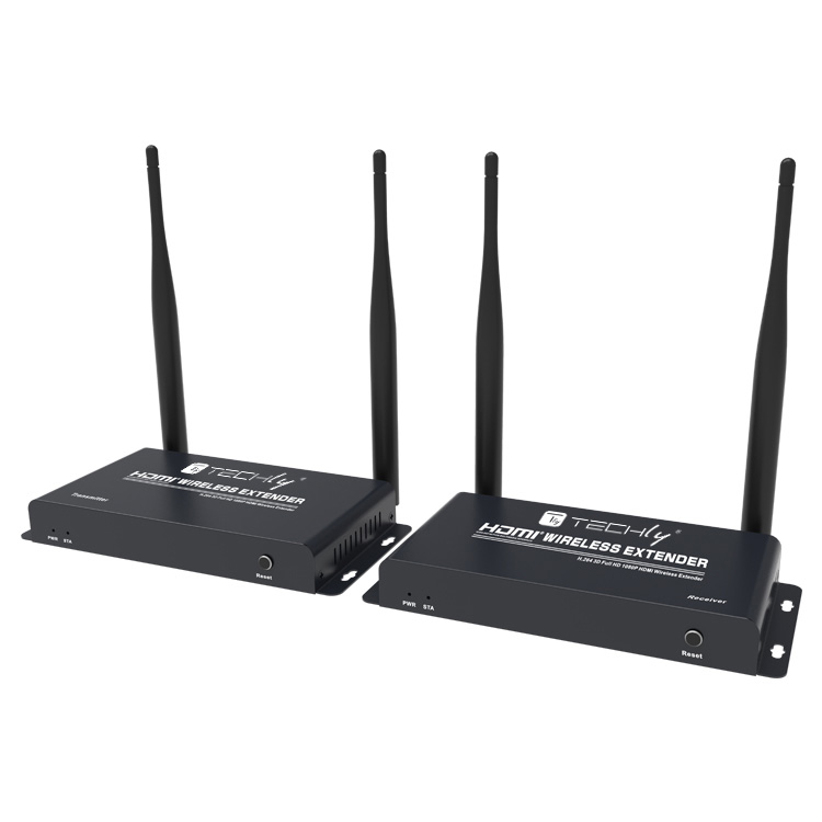 Kit Wireless Extender HDMI fino a 200m TECHLY