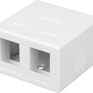 Presa a Muro per 2 Frutti Keystone Bianco TECHLY PROFESSIONAL