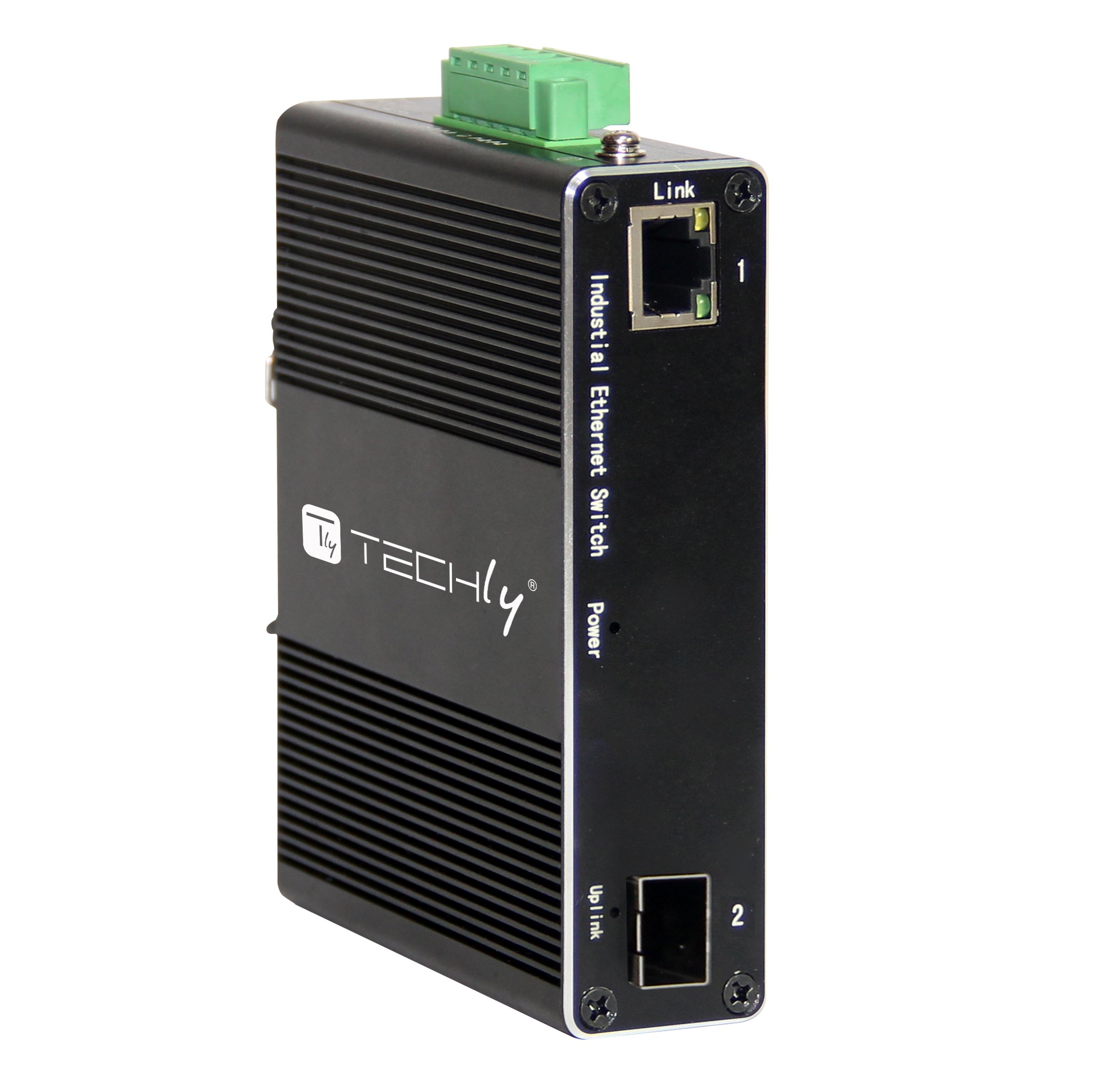 Convertitore Ethernet Industriale Gigabit 1 porta RJ45 a 1 porta SFP Non Gestito TECHLY PROFESSIONAL