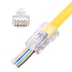 Confezione 100 Plug modulari RJ45 Passanti Cat6 UTP TECHLY PROFESSIONAL