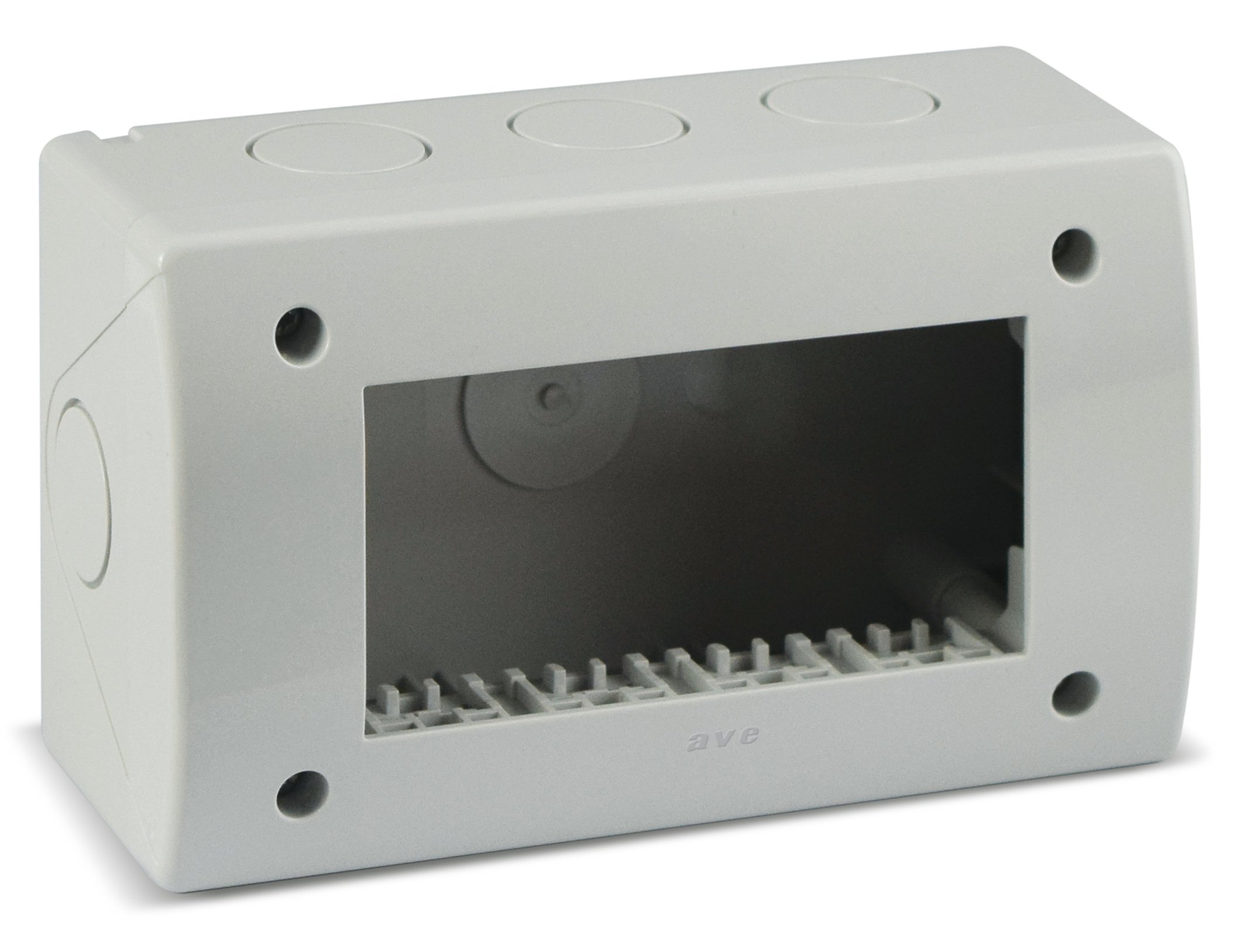 Contenitore Autoportante IP40 S44 per Minicanali 4 Moduli Bianco AVE