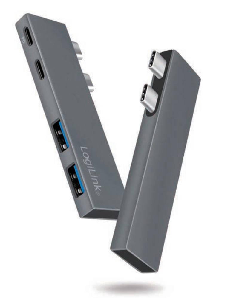 Hub USB 3.2 Gen2x2 4 Porte con PD 100W LOGILINK - immagine 2