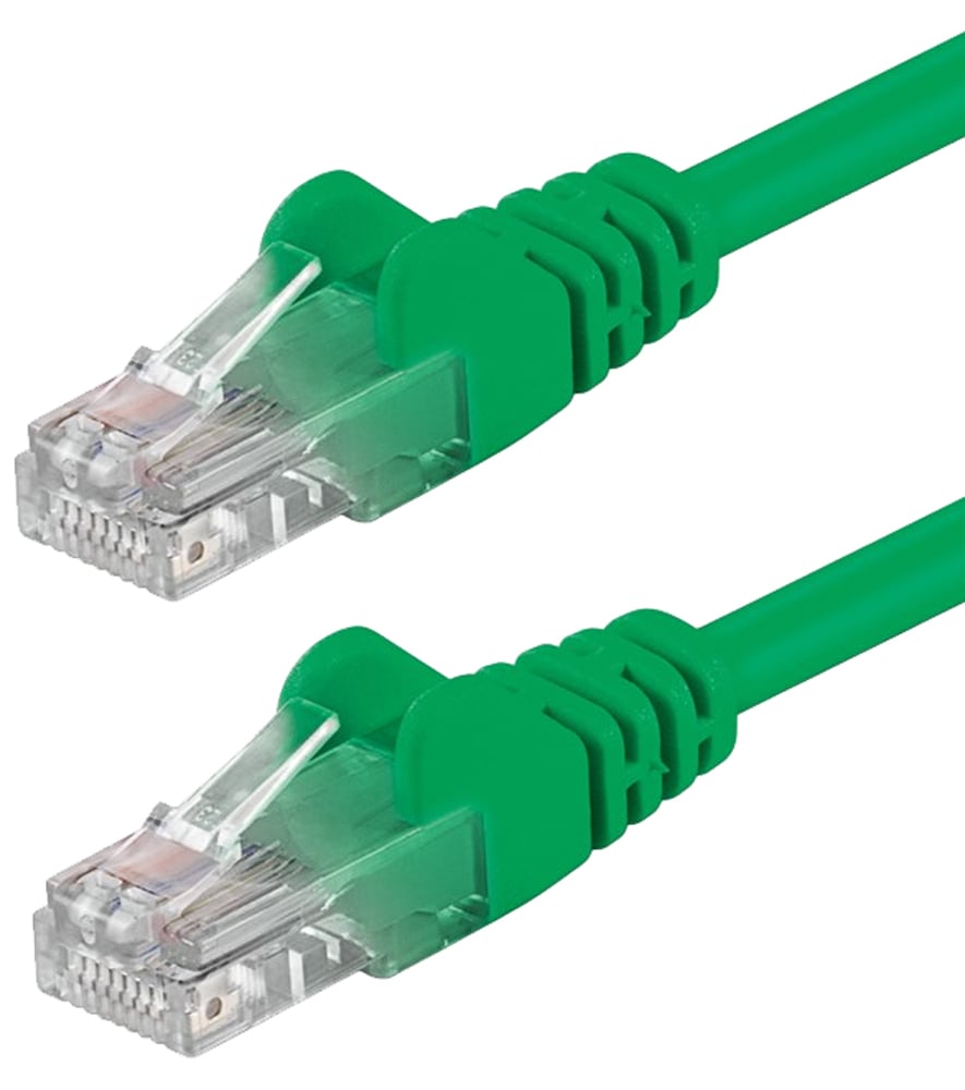 Cavo di rete Patch in CCA Cat.5E Verde U/UTP 10m GOOBAY