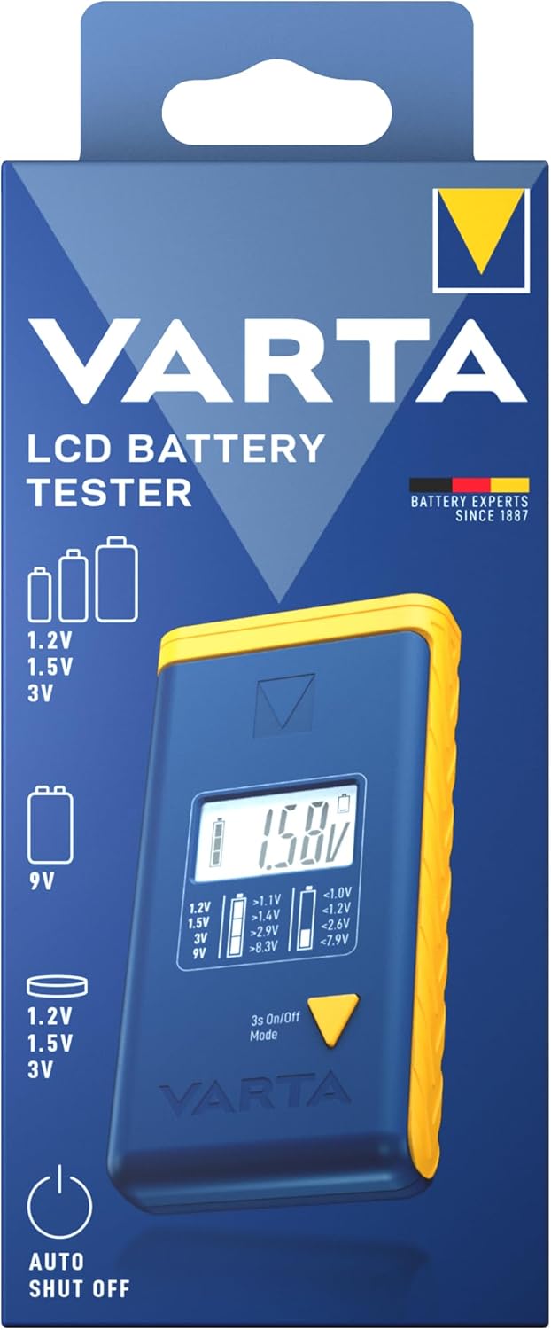 Tester Digitale con LCD Per Batterie VARTA - immagine 2