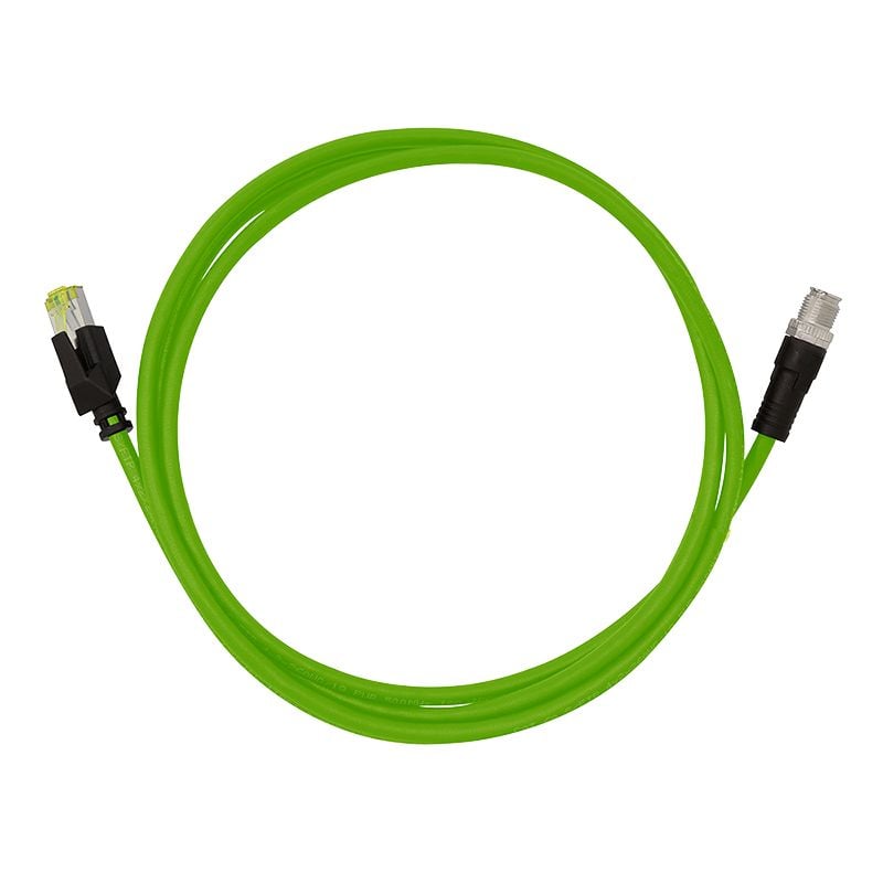 Cavo di Rete Industriale M12 RJ45 Cat. 6A SFTP PUR 1m LOGILINK - immagine 2