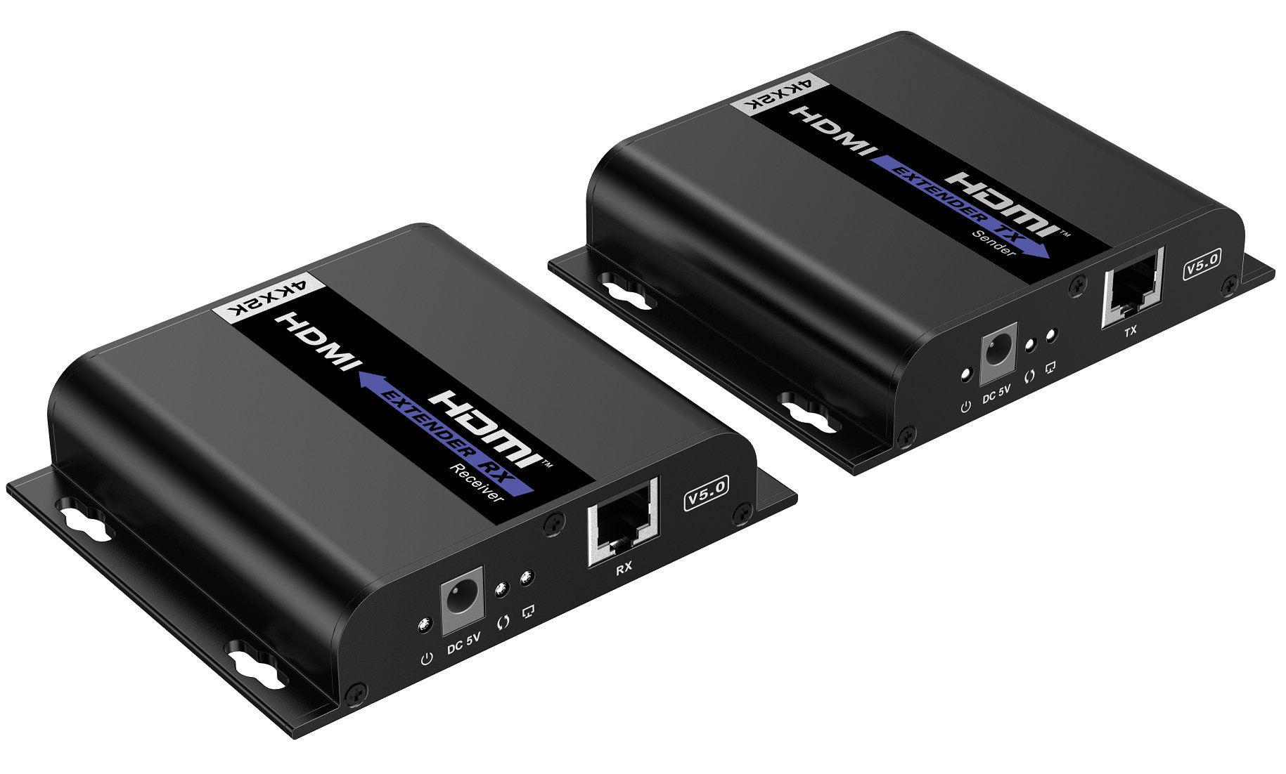 Extender HDMI over IP con PoE IR 4K UHD su Cavo Cat.6 fino a 120m TECHLY - immagine 2