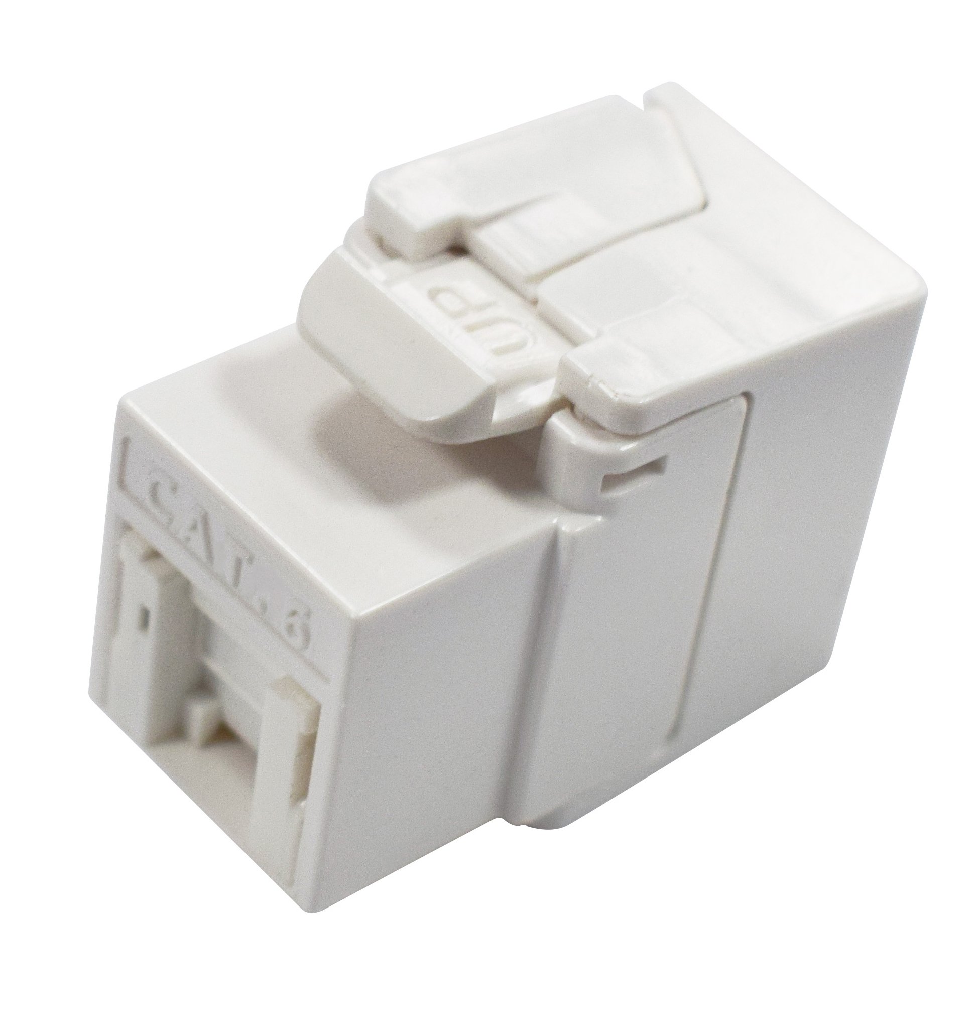 Frutto Keystone RJ45 Cat.6 UTP 180° Toolless con Otturatore INTELLINET - immagine 2