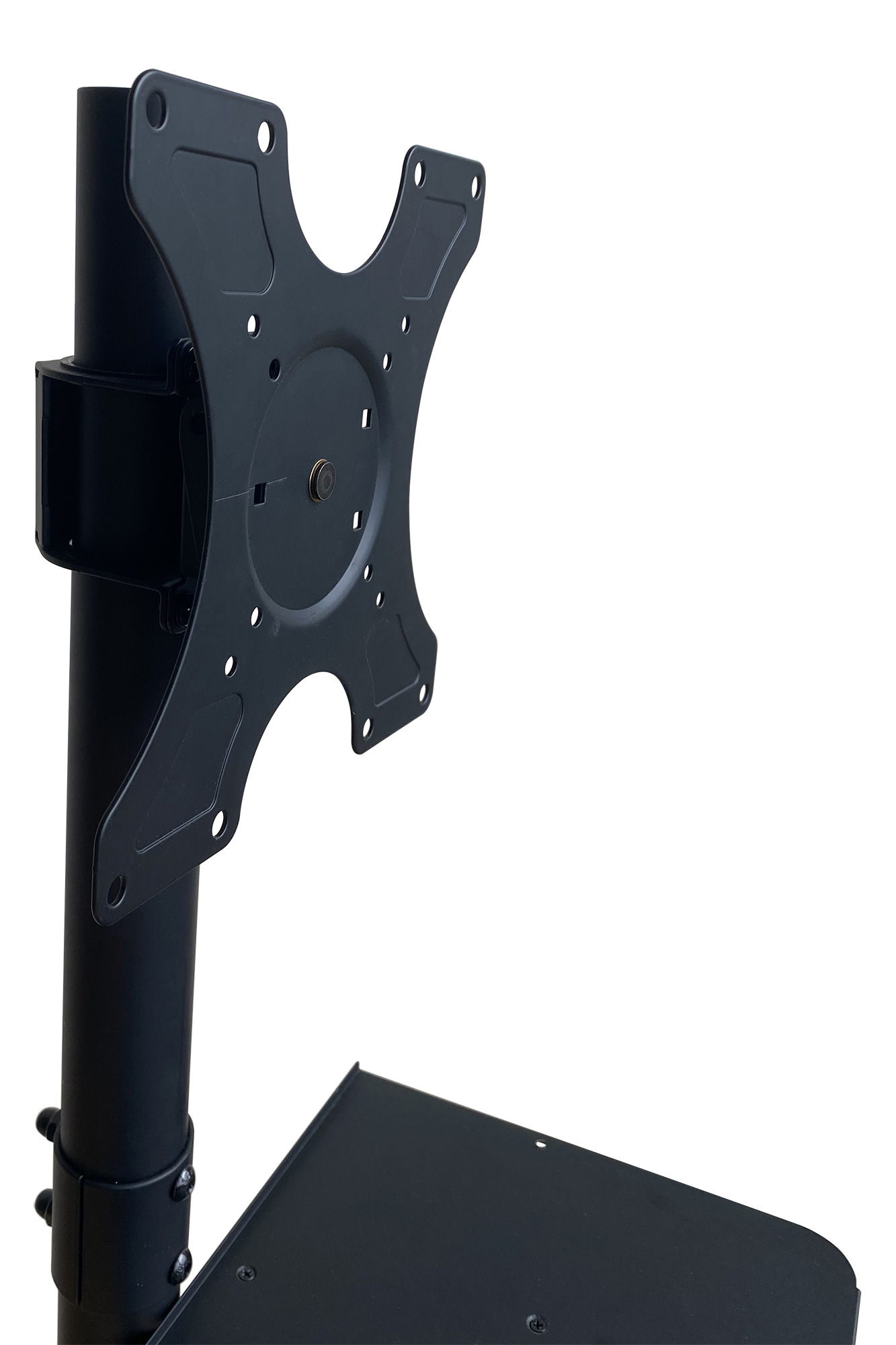 Supporto a Pavimento per TV con Mensola e Base Compatta Salva Spazio TECHLY - immagine 10