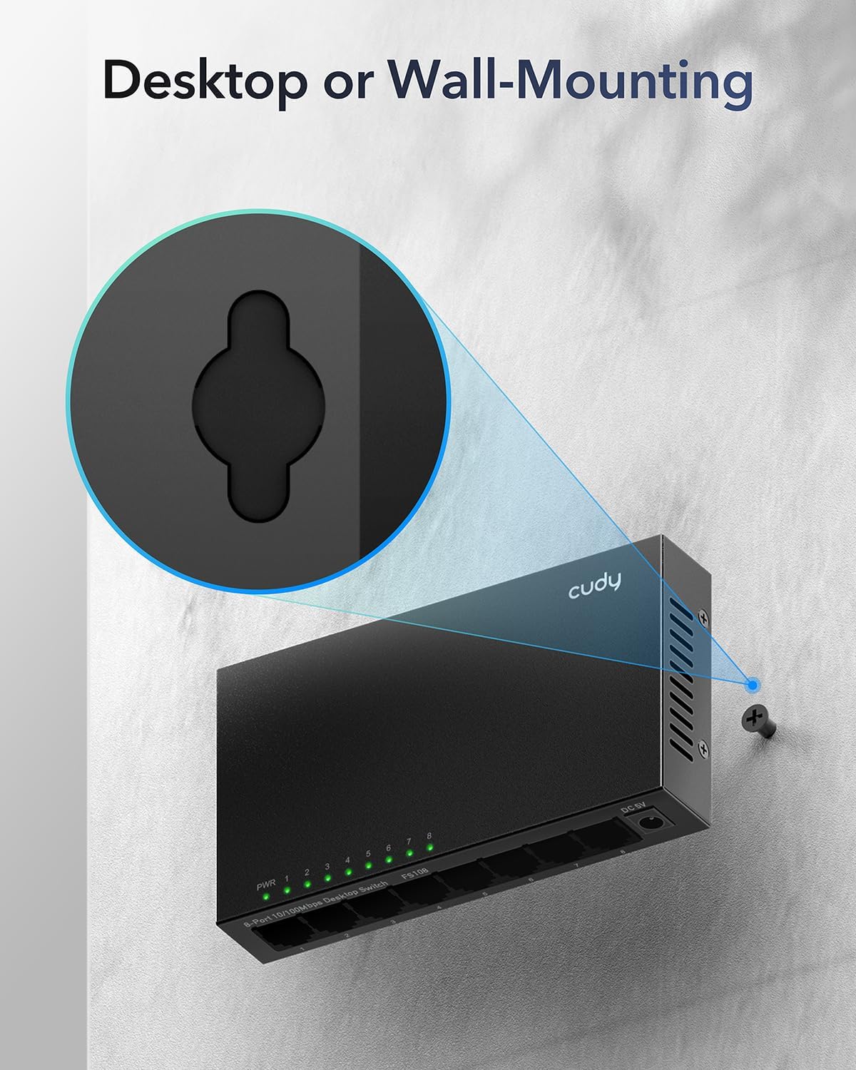 Switch Desktop Gigabit a 8 Porte, GS108 CUDY - immagine 10