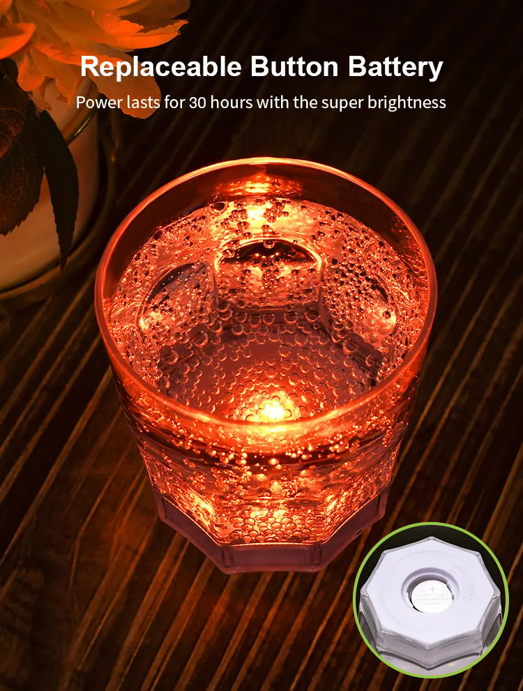 Confezione da 6 Bicchieri Tumbler 250 ml con 6 Colorazioni LED TECHLY - immagine 9