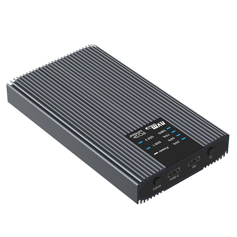 Box Esterno Duplicatore Clone Offline USB3.2 Gen 2x2 USB-C™ M.2 PCIe NVME 20 Gbps TECHLY NP - immagine 9