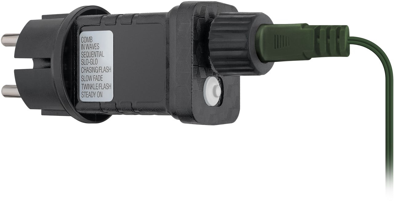 Catena Luminosa 200 Luci LED IP44 Bianco Caldo per Albero con Anello GOOBAY - immagine 10