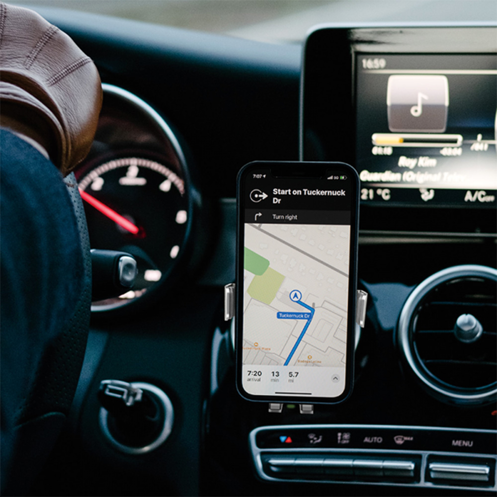 Supporto da Auto Ricarica Wireless per Smartphone da Presa d'aria LOGILINK - immagine 10