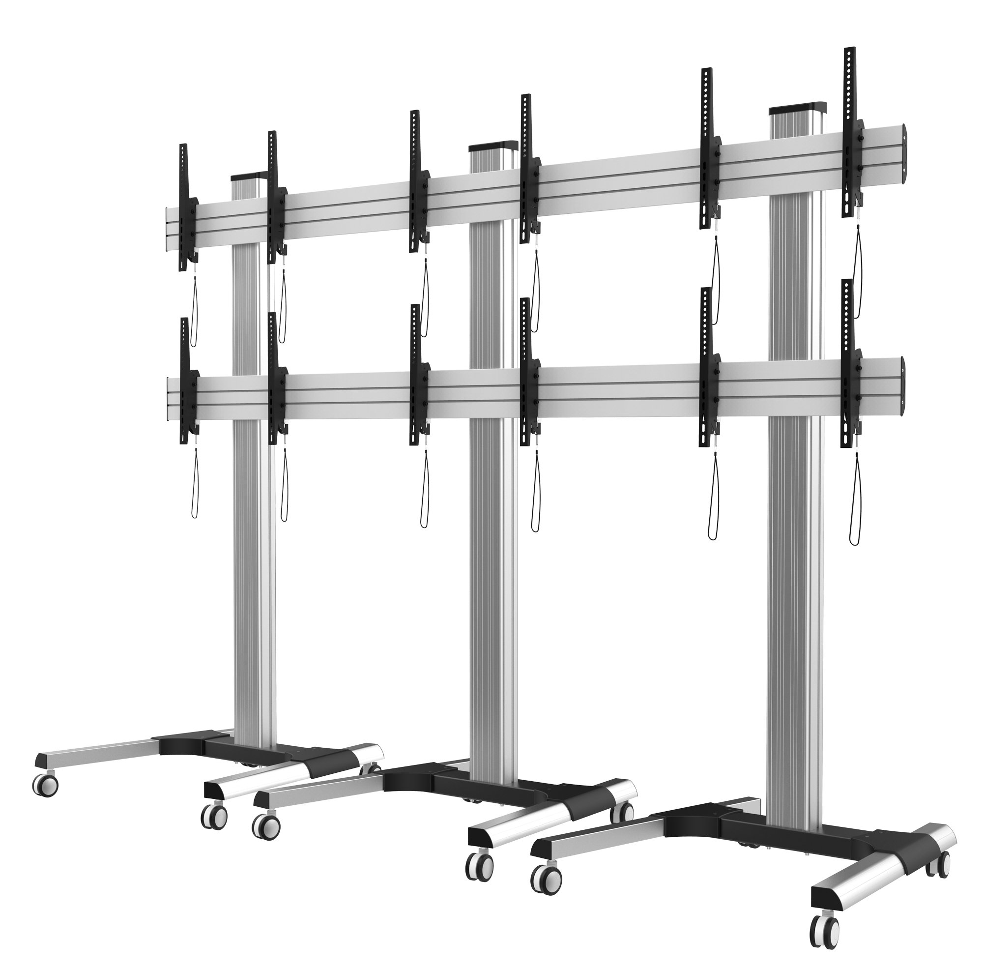 Supporto a Pavimento per 6 TV LCD/LED 22-55'' per Video Wall TECHLY - immagine 9