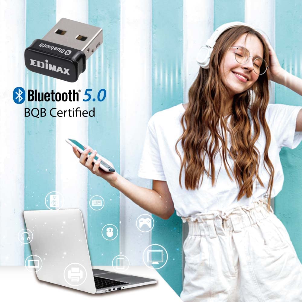 Adattatore USB Nano Bluetooth 5.0, BT-8500 EDIMAX - immagine 9