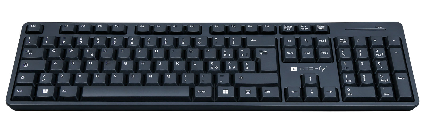 Kit Tastiera Standard e Mouse Wireless 2.4GHz TECHLY - immagine 10