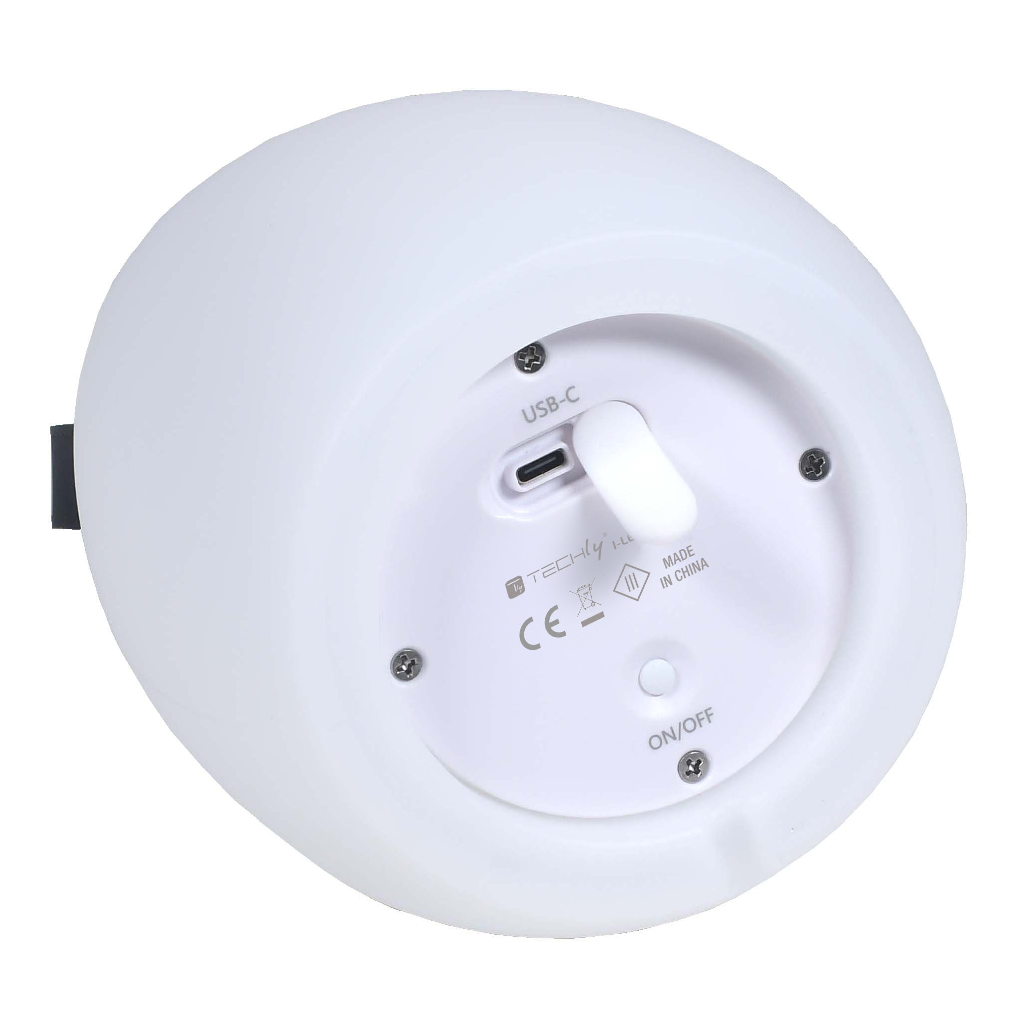Lampada LED Multicolore Ricaricabile da Tavolo con Maniglia e Telecomando TECHLY - immagine 10