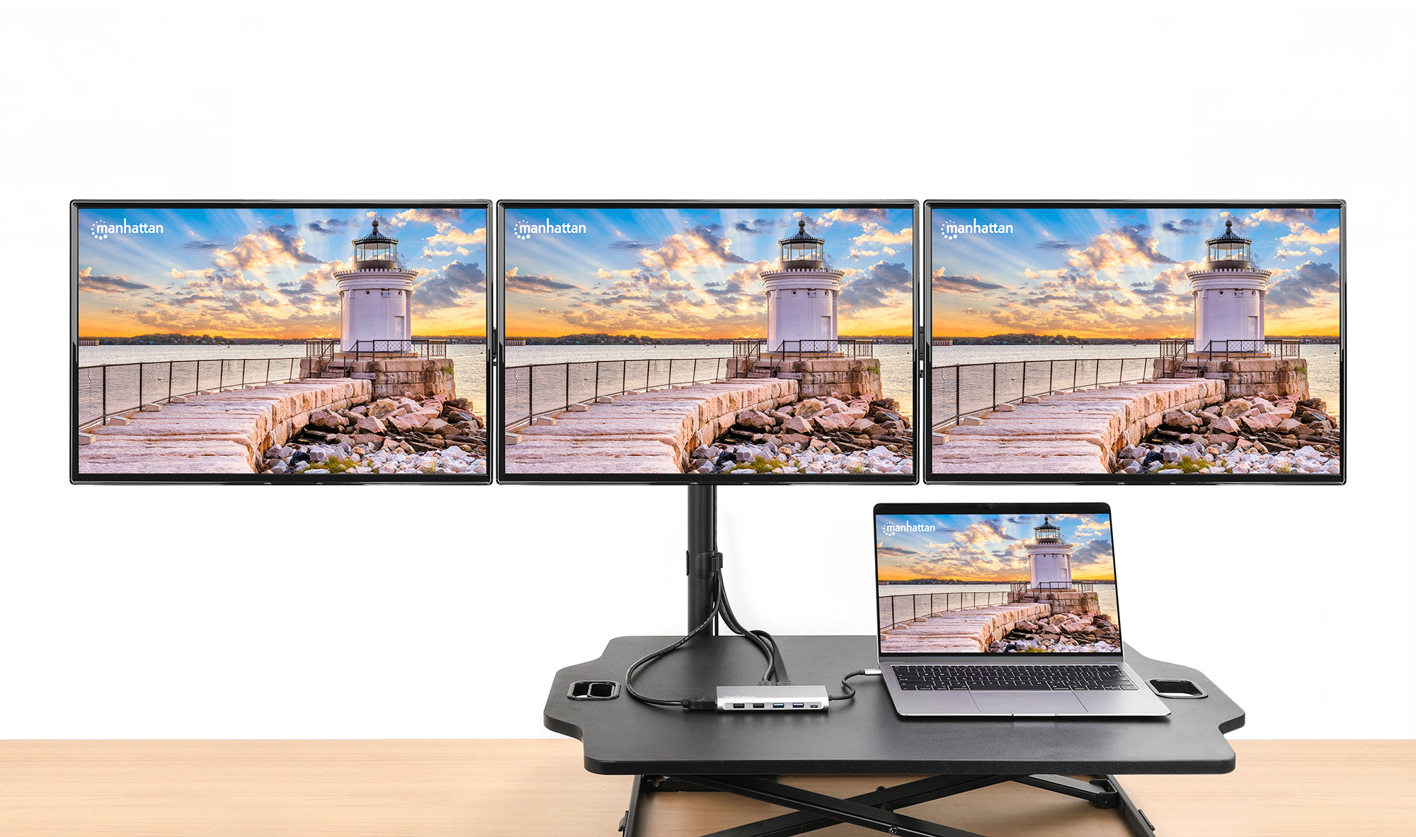 Docking Station USB-C™ PD 12-in-1 5 Porte USB SD e MicroSD HDMI con MST 4K MANHATTAN - immagine 10