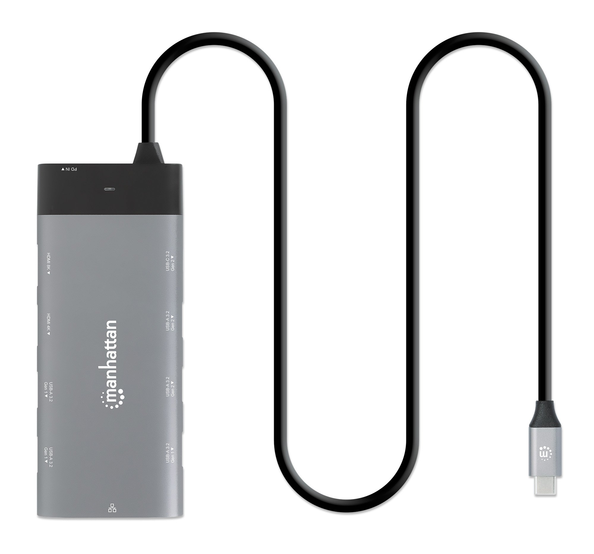 Docking Station USB-C™ PD Doppio Monitor 8K Multiporta 10 in 1 MANHATTAN - immagine 10