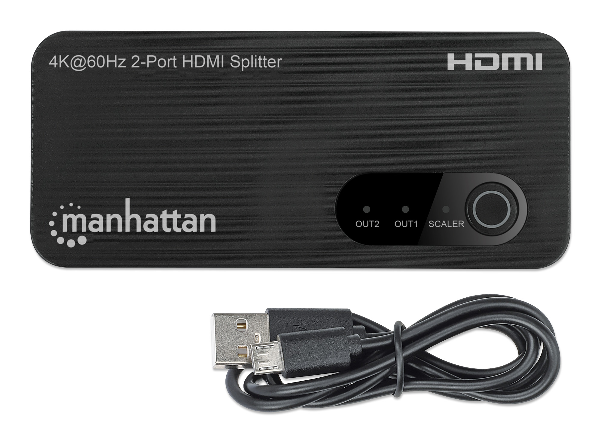 Splitter HDMI 4K@60Hz UHD 3D con LED 2 vie MANHATTAN - immagine 10