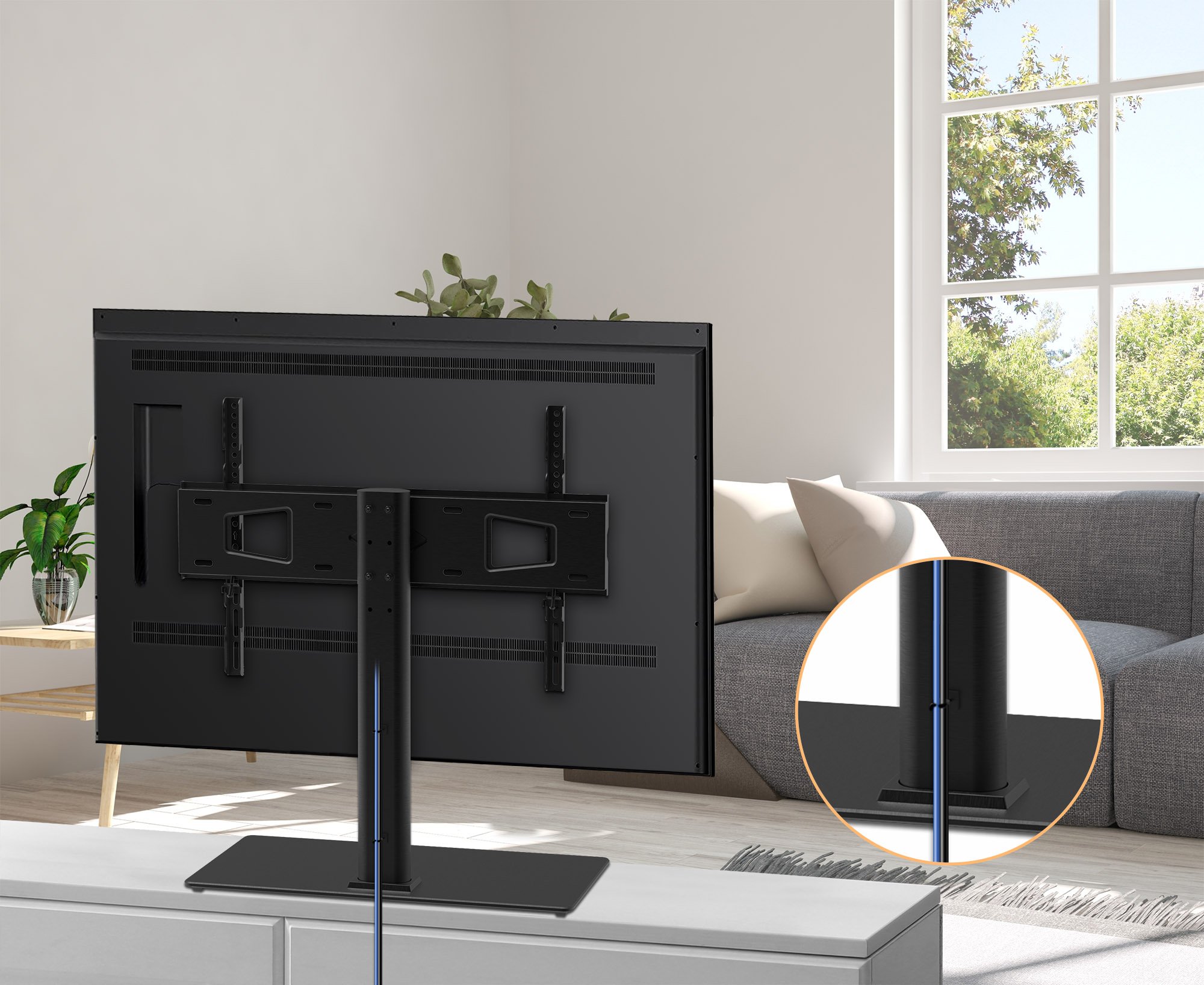Supporto per TV regolabile in altezza per TV LED LCD 32-65'' MANHATTAN - immagine 10