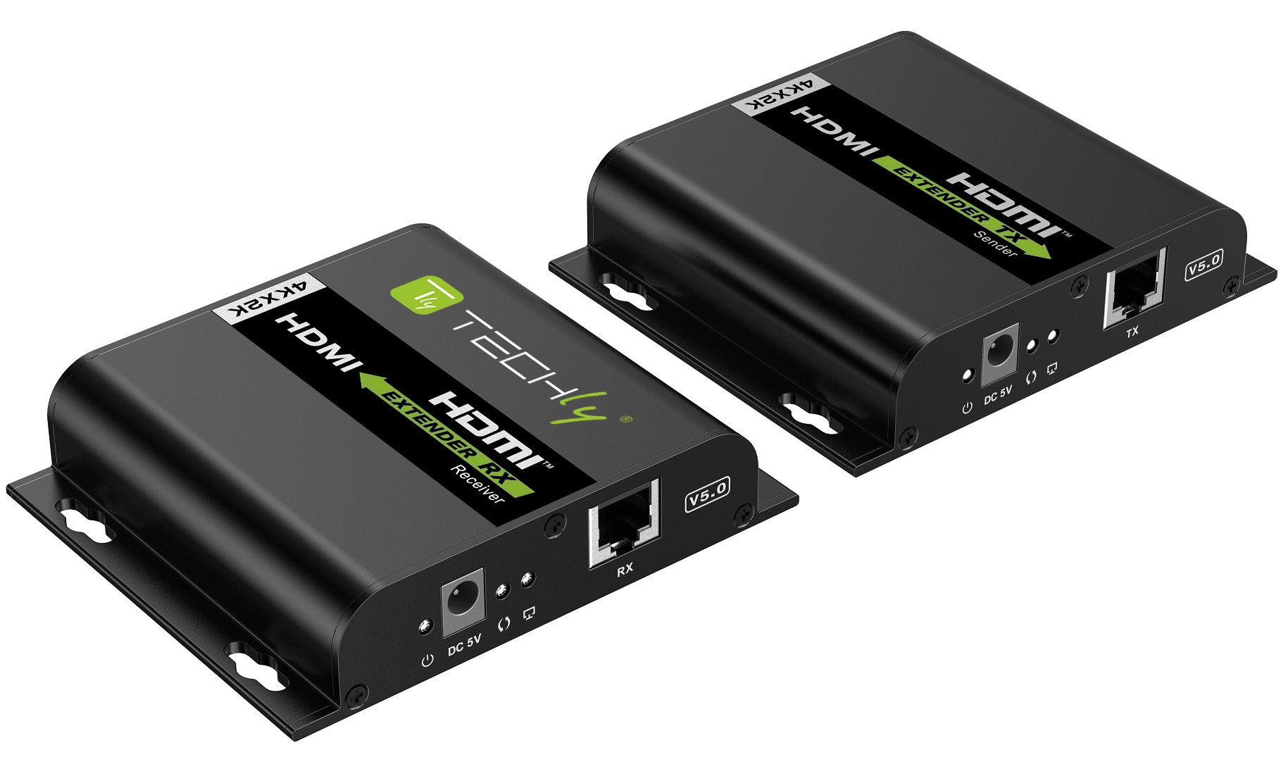 Extender HDMI Over IP 4K@30Hz su Cavo Cat.6 fino a 120m TECHLY