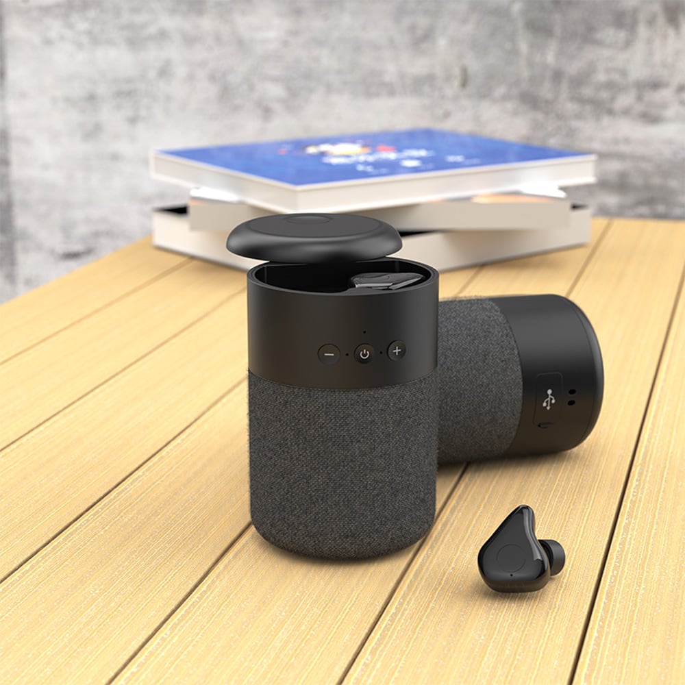 Altoparlante BT v5.1 con Auricolari Wireless e Custodia di Ricarica 2 in 1 TECHLY - immagine 10