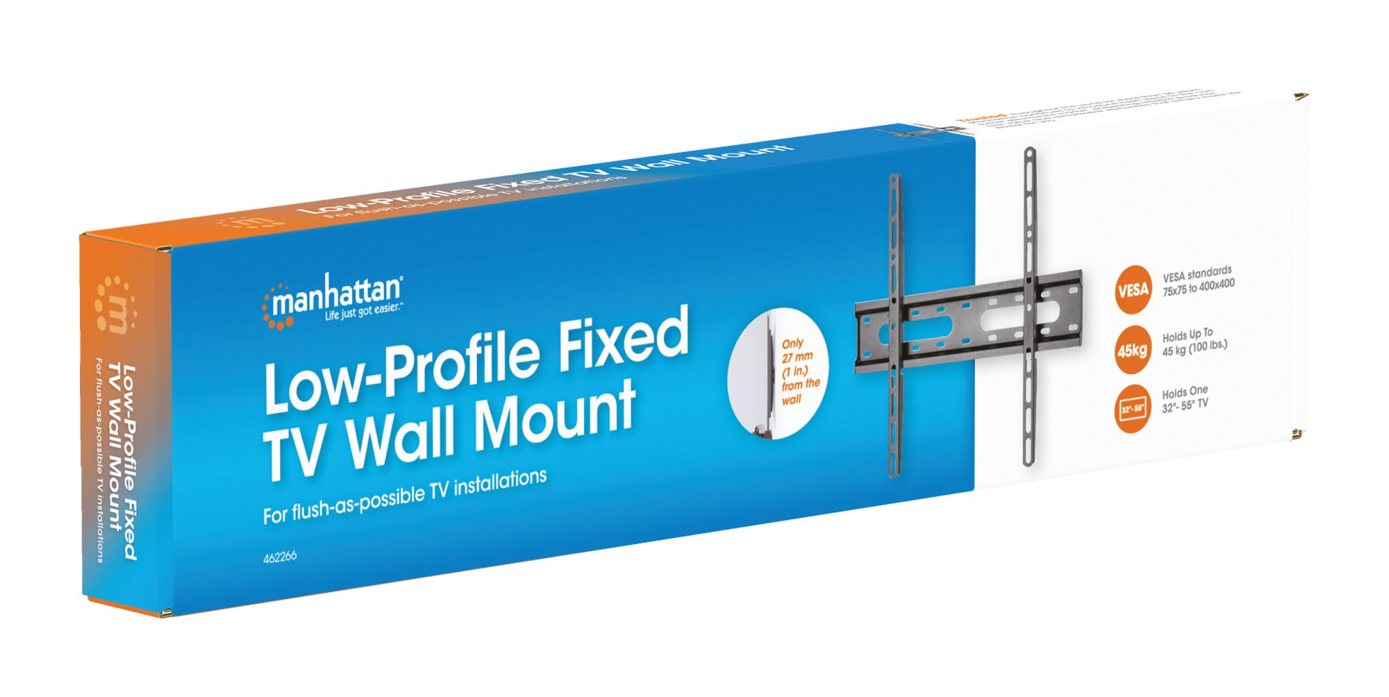 Staffa a Muro Fissa Low-Profile per TV 32-55'' MANHATTAN - immagine 2