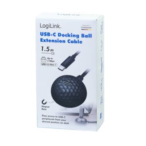 Docking Ball Station Cavo Prolunga 1,5m USB-C&trade; M/F USB 3.2 Gen1 LOGILINK